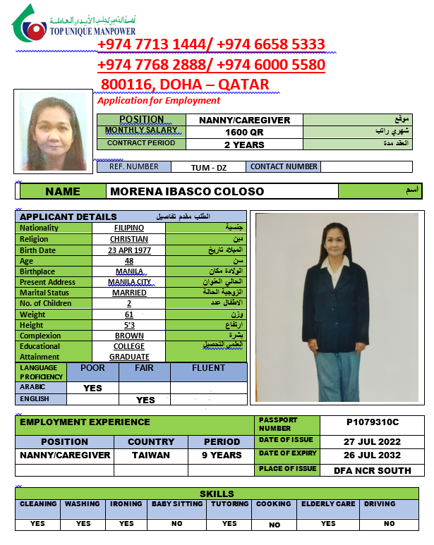 MORENA IBASCO COLOSO